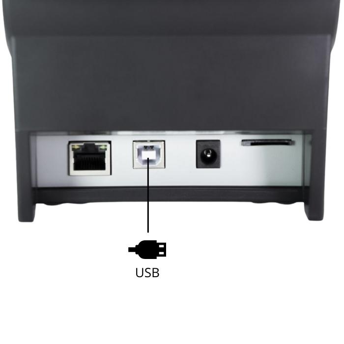 Câble USB Type B de rechange pour les imprimantes thermiques de caisse et tickets commandes<