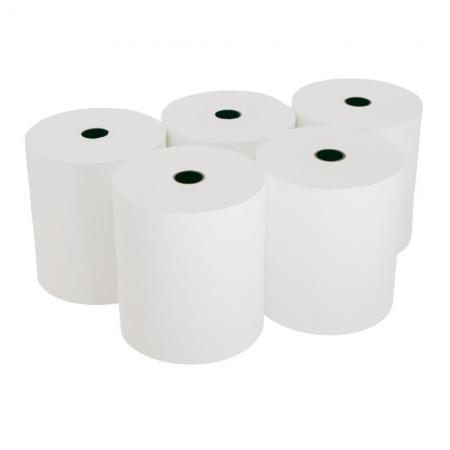 Bobine Papier Thermique, 80 x 80 x 12 mm, Lot de 5 rouleaux